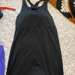 Athleta M Exercise Dress with Cutouts and Shorts